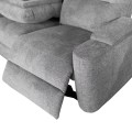 SET SOFA-RELAX ARMCHAIR SYNTHIA FK10735.03 GREY FABRIC--ELECTRIC RECLINE [L]