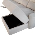 SET SOFA-RELAX ARMCHAIR SYNTHIA FK10736.01 BEIGE FABRIC--ELECTRIC RECLINE [R]