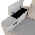 SET SOFA-RELAX ARMCHAIR SYNTHIA FK10736.01 BEIGE FABRIC--ELECTRIC RECLINE [R]