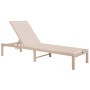ALUMINUM SUNBED THATCHER FK5983.04 CHAMPAGNE-COLORED FRAME & TEXTILENE 197x64x92Hcm.