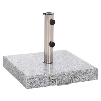 GRANITE UMBRELLA BASE 40KG WITH HANDLE & WHEELS FK6564--TUBE DIAMETER Φ48
