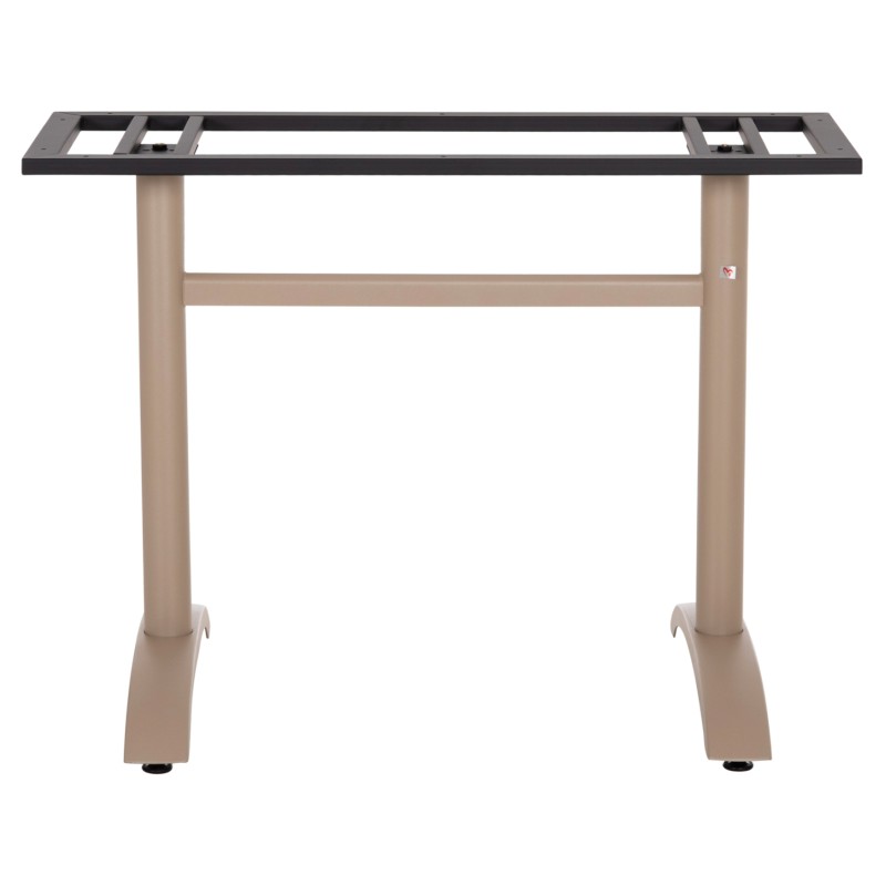 ASE FOR TABLE FK461.25 ALUMINUM DOUBLE IN CAPPUCCINO WITH HEIGHT ADJUSTERS 100Χ60Χ73Hcm. ASE FOR TABLE FK461.25 ALUMINUM DOUBLE IN CAPPUCCINO WITH HEIGHT ADJUSTERS 100Χ60Χ73Hcm.