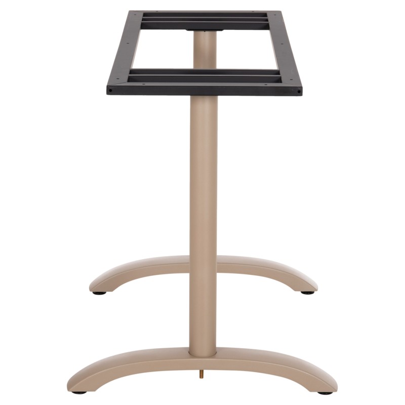 ASE FOR TABLE FK461.25 ALUMINUM DOUBLE IN CAPPUCCINO WITH HEIGHT ADJUSTERS 100Χ60Χ73Hcm. ASE FOR TABLE FK461.25 ALUMINUM DOUBLE IN CAPPUCCINO WITH HEIGHT ADJUSTERS 100Χ60Χ73Hcm.