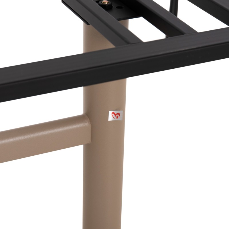 ASE FOR TABLE FK461.25 ALUMINUM DOUBLE IN CAPPUCCINO WITH HEIGHT ADJUSTERS 100Χ60Χ73Hcm. ASE FOR TABLE FK461.25 ALUMINUM DOUBLE IN CAPPUCCINO WITH HEIGHT ADJUSTERS 100Χ60Χ73Hcm.