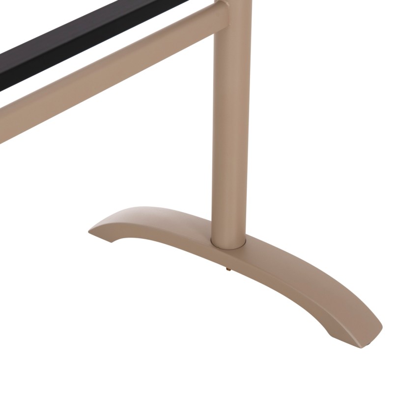 ASE FOR TABLE FK461.25 ALUMINUM DOUBLE IN CAPPUCCINO WITH HEIGHT ADJUSTERS 100Χ60Χ73Hcm. ASE FOR TABLE FK461.25 ALUMINUM DOUBLE IN CAPPUCCINO WITH HEIGHT ADJUSTERS 100Χ60Χ73Hcm.