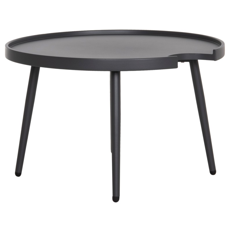 OUTDOOR ROUND COFFEE TABLE TEROC FK6434.01 ALUMINUM IN GREY Φ70x44Hcm OUTDOOR ROUND COFFEE TABLE TEROC FK6434.01 ALUMINUM IN GREY Φ70x44Hcm