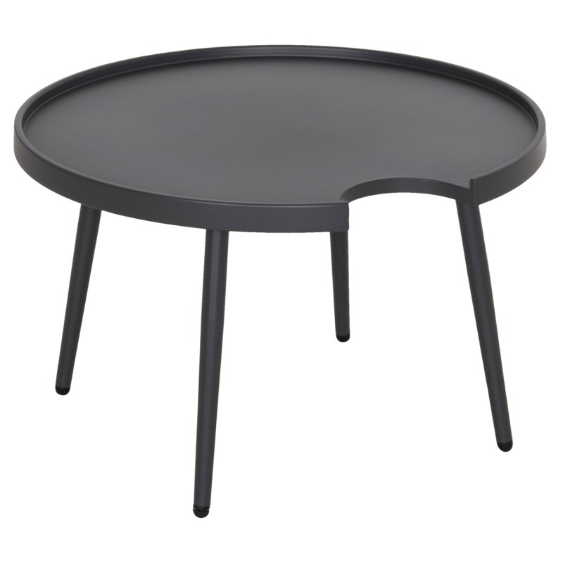 OUTDOOR ROUND COFFEE TABLE TEROC FK6434.01 ALUMINUM IN GREY Φ70x44Hcm OUTDOOR ROUND COFFEE TABLE TEROC FK6434.01 ALUMINUM IN GREY Φ70x44Hcm