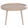 OUTDOOR ROUND COFFEE TABLE TEROC FK6434.03 ALUMINUM IN CAPPUCCINO Φ70x44Hcm