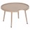 OUTDOOR ROUND COFFEE TABLE TEROC FK6434.03 ALUMINUM IN CAPPUCCINO Φ70x44Hcm