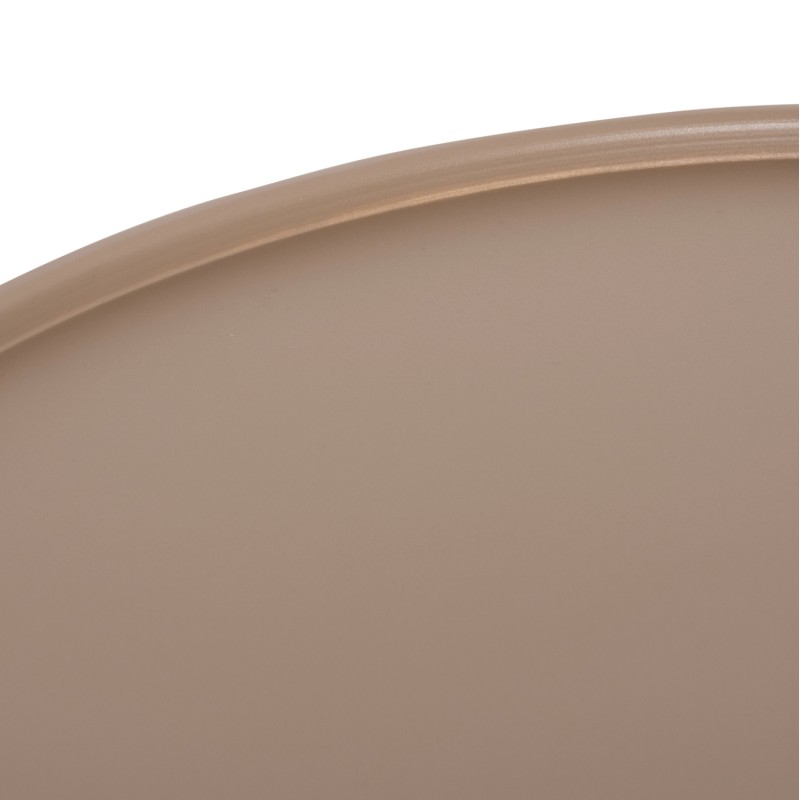 OUTDOOR ROUND COFFEE TABLE TEROC FK6434.03 ALUMINUM IN CAPPUCCINO Φ70x44Hcm