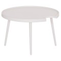 OUTDOOR ROUND COFFEE TABLE TEROC FK6434.02 ALUMINUM IN WHITE Φ70x44Hcm OUTDOOR ROUND COFFEE TABLE TEROC FK6434.02 ALUMINUM IN WHITE Φ70x44Hcm