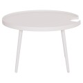 OUTDOOR ROUND COFFEE TABLE TEROC FK6434.02 ALUMINUM IN WHITE Φ70x44Hcm OUTDOOR ROUND COFFEE TABLE TEROC FK6434.02 ALUMINUM IN WHITE Φ70x44Hcm
