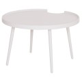 OUTDOOR ROUND COFFEE TABLE TEROC FK6434.02 ALUMINUM IN WHITE Φ70x44Hcm OUTDOOR ROUND COFFEE TABLE TEROC FK6434.02 ALUMINUM IN WHITE Φ70x44Hcm