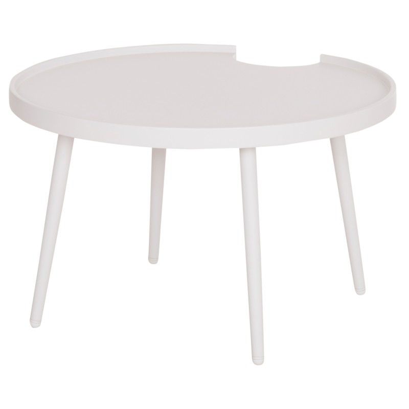 OUTDOOR ROUND COFFEE TABLE TEROC FK6434.02 ALUMINUM IN WHITE Φ70x44Hcm OUTDOOR ROUND COFFEE TABLE TEROC FK6434.02 ALUMINUM IN WHITE Φ70x44Hcm