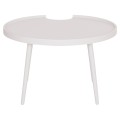 OUTDOOR ROUND COFFEE TABLE TEROC FK6434.02 ALUMINUM IN WHITE Φ70x44Hcm OUTDOOR ROUND COFFEE TABLE TEROC FK6434.02 ALUMINUM IN WHITE Φ70x44Hcm