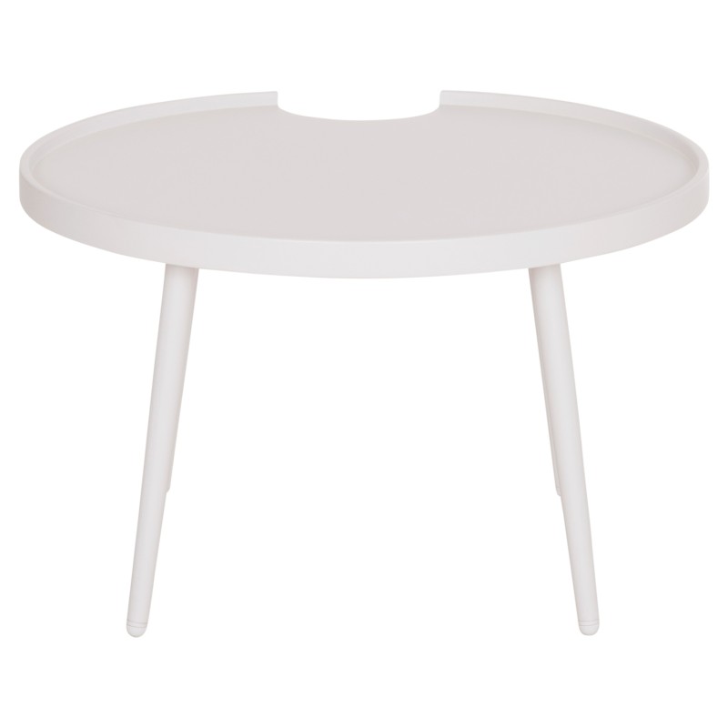 OUTDOOR ROUND COFFEE TABLE TEROC FK6434.02 ALUMINUM IN WHITE Φ70x44Hcm OUTDOOR ROUND COFFEE TABLE TEROC FK6434.02 ALUMINUM IN WHITE Φ70x44Hcm