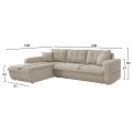 CORNER SOFABED LEFT KANSO FK3338.03L BEIGE FABRIC 244x188x80Hcm. CORNER SOFABED LEFT KANSO FK3338.03L BEIGE FABRIC 244x188x80Hcm.