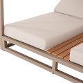 DOUBLE LOUNGE SUNBEDS WITH SUNSHADES GALLANT FK6097.04 ALUMINUM IN CAPPUCCINO 2x2x2m DOUBLE LOUNGE SUNBEDS WITH SUNSHADES GALLANT FK6097.04 ALUMINUM IN CAPPUCCINO 2x2x2m
