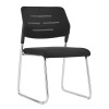 VISITORS' CHAIR TRABBEL FK1211.01 BLACK MESH FABRIC--METAL LEGS 48x50x82Hcm.