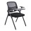 CONFERENCE CHAIR FOLDABLE WITH WRITING BOARD DENO FK1209.01 MESH FABRIC BLACK 65x63x82Hcm