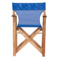 DIRECTOR'S CHAIR LIMNOS FK10543.01 BEECH WOOD IN NATURAL & BLUE TEXTILENE 57x54x88.5Hcm. DIRECTOR'S CHAIR LIMNOS FK10543.01 BEECH WOOD IN NATURAL & BLUE TEXTILENE 57x54x88.5Hcm.