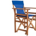 DIRECTOR'S CHAIR LIMNOS FK10543.01 BEECH WOOD IN NATURAL & BLUE TEXTILENE 57x54x88.5Hcm. DIRECTOR'S CHAIR LIMNOS FK10543.01 BEECH WOOD IN NATURAL & BLUE TEXTILENE 57x54x88.5Hcm.