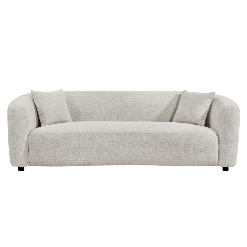 SOFA 3-SEATER NORD FK3321.02 LIGHT BEIGE FABRIC 230x96x75Hcm. SOFA 3-SEATER NORD FK3321.02 LIGHT BEIGE FABRIC 230x96x75Hcm.