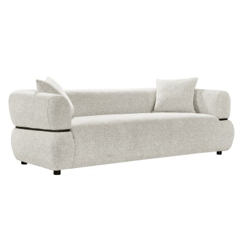 SOFA 3-SEATER ARCTIS FK3327.02 LIGHT BEIGE FABRIC 229x88x88Hcm.