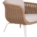 OUTDOOR LOUNGE SET 5PCS STERN FK6555.02 ALUMINUM & OLEFIN IN LIGHT BEIGE--TWIST WICKER IN NATURAL OUTDOOR LOUNGE SET 5PCS STERN FK6555.02 ALUMINUM & OLEFIN IN LIGHT BEIGE--TWIST WICKER IN NATURAL