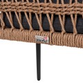 DINING CHAIR BOXER FK6556.01 ALUMINUM & OLEFIN IN GREY--TWIST WICKER 58x60x80Hcm. DINING CHAIR BOXER FK6556.01 ALUMINUM & OLEFIN IN GREY--TWIST WICKER 58x60x80Hcm.