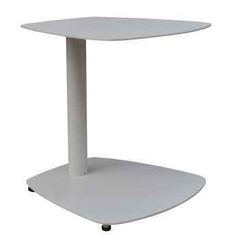 SUNBED SIDE TABLE CARET FK6563.02 ALUMINUM IN WHITE 40x39x42Hcm.