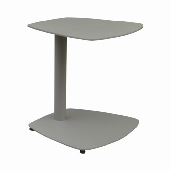 SUNBED SIDE TABLE CARET FK6563.03 ALUMINUM IN LIGHT GREY (TAUPE) 40x39x42Hcm.