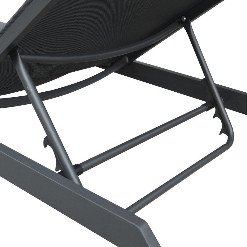 SUNLOUNGER MARIMAR FK6562.01 ALUMINUM FRAME & TEXTILENE IN GREY 220x67.5x31.5Hcm SUNLOUNGER MARIMAR FK6562.01 ALUMINUM FRAME & TEXTILENE IN GREY 220x67.5x31.5Hcm