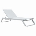 SUNLOUNGER MARIMAR FK6562.02 ALUMINUM FRAME & TEXTILENE IN WHITE 220x67.5x31.5Hcm SUNLOUNGER MARIMAR FK6562.02 ALUMINUM FRAME & TEXTILENE IN WHITE 220x67.5x31.5Hcm