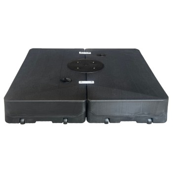 UMBRELLA BASE FK6608 POLYETHYLENE IN BLACK 98x98x18Hcm UMBRELLA BASE FK6608 POLYETHYLENE IN BLACK 98x98x18Hcm