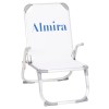 RAISED BEACH CHAIR HEAVY DUTY ALUMINUM ALMIRA FK6431.03 WHITE TEXTILENE 53x68x80Hcm