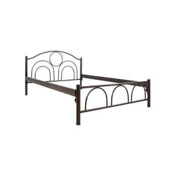 METALLIC DOUBLE BED KYKLOS FK766 WROUGHT-IRON BROWN COLOR 160x200x90Hcm. METALLIC DOUBLE BED KYKLOS FK766 WROUGHT-IRON BROWN COLOR 160x200x90Hcm.