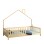 BED FOR KIDS HOUSER FK740.01 t.MONTESSORI SOLID PINE WOOD IN NATURAL WOOD--FOR 190x90cm.