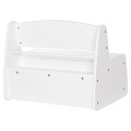KIDS' BENCH WITH STORAGE RICKI FK18342.03 MDF & PLYWOOD IN WHITE 63x43x47Hcm. KIDS' BENCH WITH STORAGE RICKI FK18342.03 MDF & PLYWOOD IN WHITE 63x43x47Hcm.