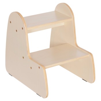 KIDS' STEP STOOL RICKI FK18340.01 MDF & PLYWOOD IN NATURAL 33x43.5x40.5Hcm.