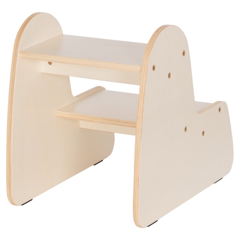 KIDS' STEP STOOL RICKI FK18340.01 MDF & PLYWOOD IN NATURAL 33x43.5x40.5Hcm. KIDS' STEP STOOL RICKI FK18340.01 MDF & PLYWOOD IN NATURAL 33x43.5x40.5Hcm.