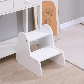 KIDS' STEP STOOL RICKI FK18340.03 MDF & PLYWOOD IN WHITE 33x43.5x40.5Hcm. KIDS' STEP STOOL RICKI FK18340.03 MDF & PLYWOOD IN WHITE 33x43.5x40.5Hcm.