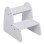 KIDS' STEP STOOL RICKI FK18340.03 MDF & PLYWOOD IN WHITE 33x43.5x40.5Hcm.