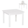 KIDS' TABLE WITH STORAGE SPACE RICKI FK18339.03 MDF & BIRCH WOOD IN WHITE 65x65x47Hcm.