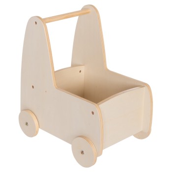 KIDS' STROLLER/CART RICKI FK18341.01 MDF & PLYWOOD IN NATURAL 33x45x50Hcm.