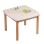 KIDS' TABLE WITH STORAGE SPACE RICKI FK18339.01 MDF & BIRCH WOOD IN NATURAL 65x65x47Hcm.