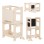 LEARNING TOWER WITH BLACKBOARD RICKI FK18344.01 PINE WOOD IN NATURAL 43x32x84Hcm