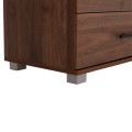 CHEST OF (4) DRAWERS CARYS FK745.11 MELAMINE IN WALNUT/WENGE 75.5x40x83Hcm. CHEST OF (4) DRAWERS CARYS FK745.11 MELAMINE IN WALNUT/WENGE 75.5x40x83Hcm.
