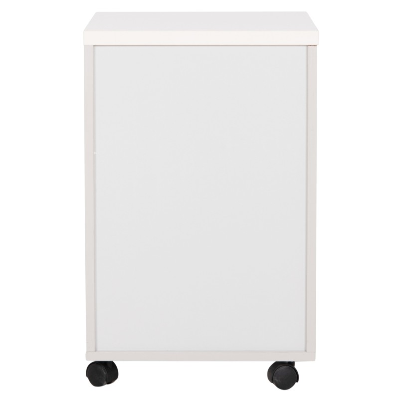 OFFICE DRAWERS WITH KEY LOCK VANCE FK2159 WHITE MELAMINE--WHEELS 39x40x60Hcm. OFFICE DRAWERS WITH KEY LOCK VANCE FK2159 WHITE MELAMINE--WHEELS 39x40x60Hcm.