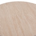 COFFEE TABLE DOUBLE NUBISA FK18364.02 METAL IN BEIGE--SINTERED STONE IN TRAVERTINE COLOR Φ80Χ43.5Hcm. COFFEE TABLE DOUBLE NUBISA FK18364.02 METAL IN BEIGE--SINTERED STONE IN TRAVERTINE COLOR Φ80Χ43.5Hcm.